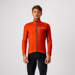 Cyklistick bunda Castelli 21511 SQUADRA STRETCH erveno oranov